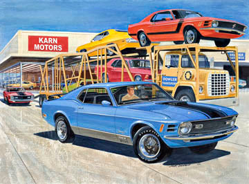 Delivery Day At Karn Motors Giclee